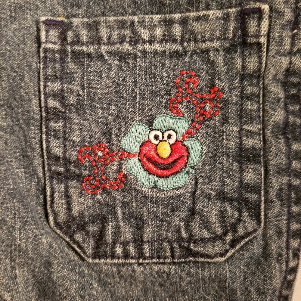 Sesame Street Elmo Overalls - Size 2T - Picture 3 of 5